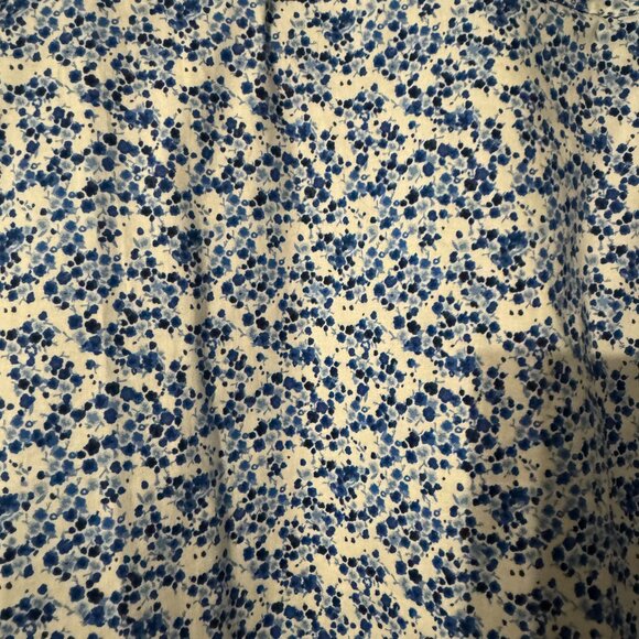 Mens Taylor Byrd Collection Long Sleeve Button Down Blue Floral - Picture 4 of 4